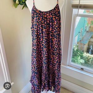 Floral Midi Dress Straps Size XS